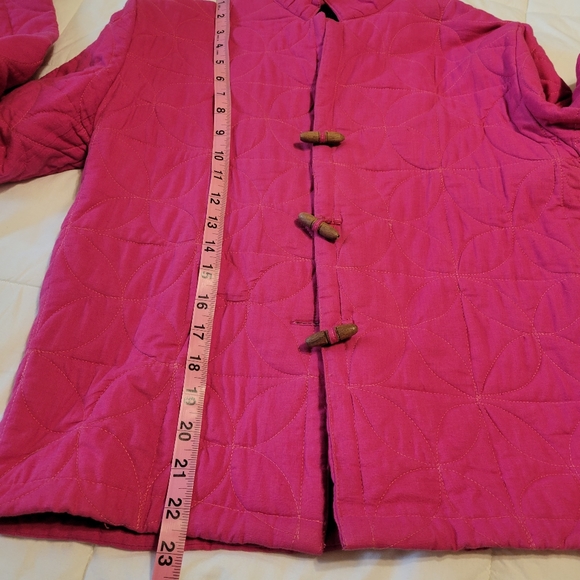 Jerry David pink women's size medium quilted toggle closure light jacket - Picture 7 of 11